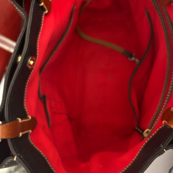 Dooney & Bourke Black Pebbled Leather Tote - Picture 4 of 15